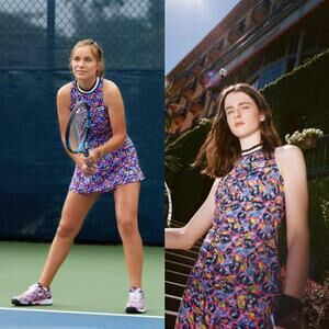 MSGM x Fila New 2021 Collab You Are My Match Point Dress Tennis Sofia Kenin